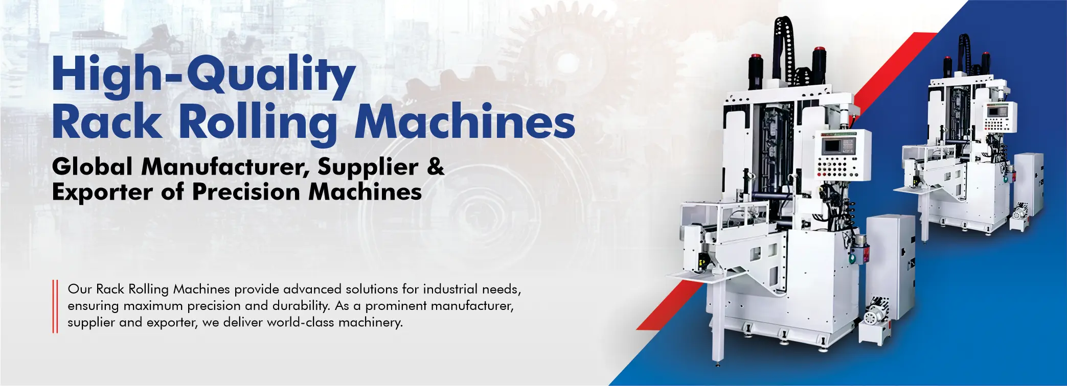 Rack Rolling Machine Manufacturer